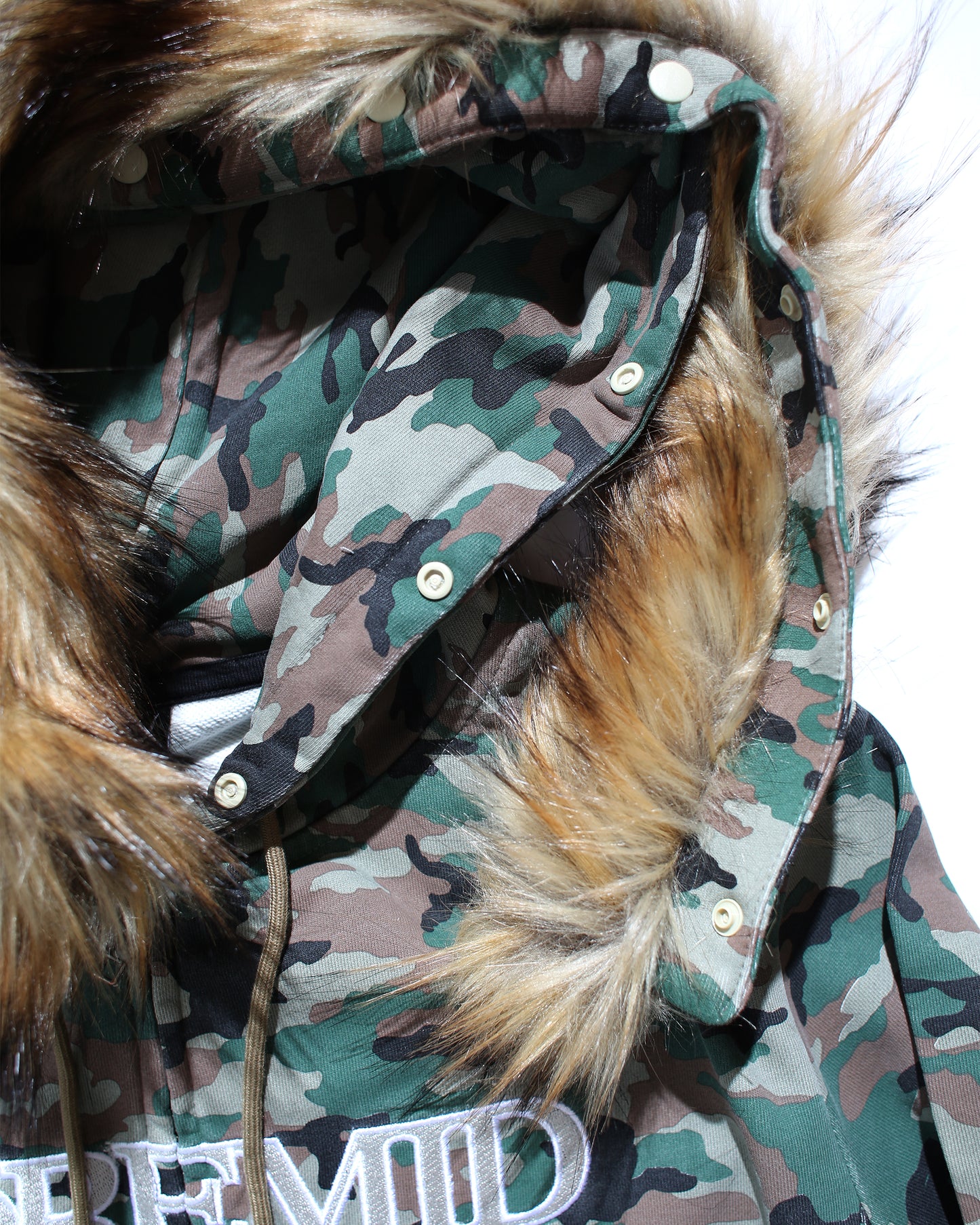 FUR ZIP HOODIE - CAMO