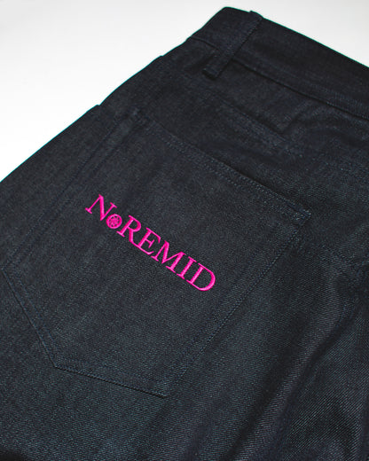 WIDE RIGID DENIM PANTS – INDIGO