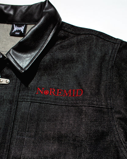 RIGID FIREMAN DENIM JACKET - BLACK