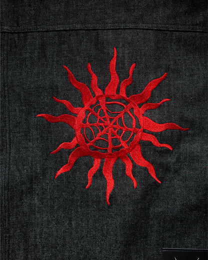 RIGID FIREMAN DENIM JACKET - BLACK