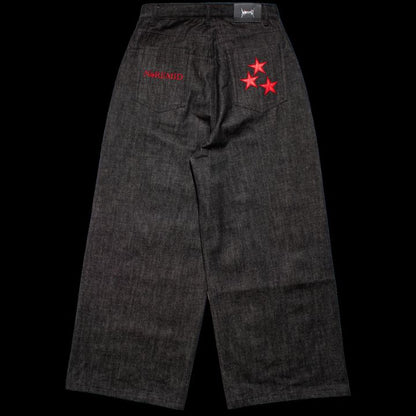 【予約商品】WIDE RIGID DENIM PANTS – BLACK