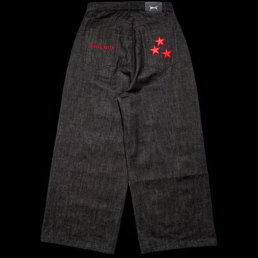 【予約商品】WIDE RIGID DENIM PANTS – BLACK