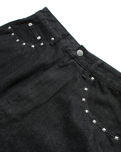 GIRL RIGID DENIM – BLACK × BLACK