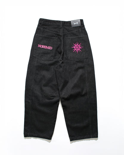 GIRL RIGID DENIM – BLACK × BLACK