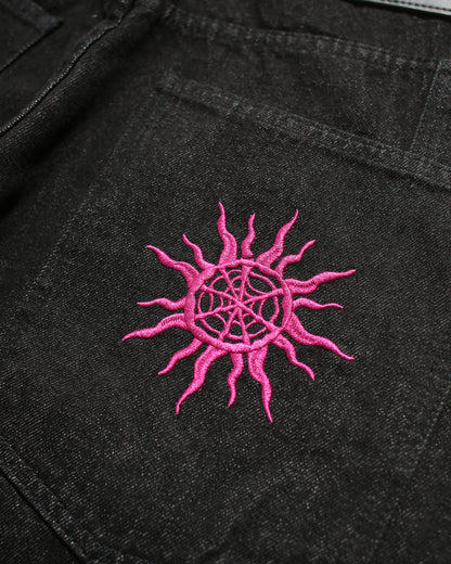 GIRL RIGID DENIM – BLACK × BLACK