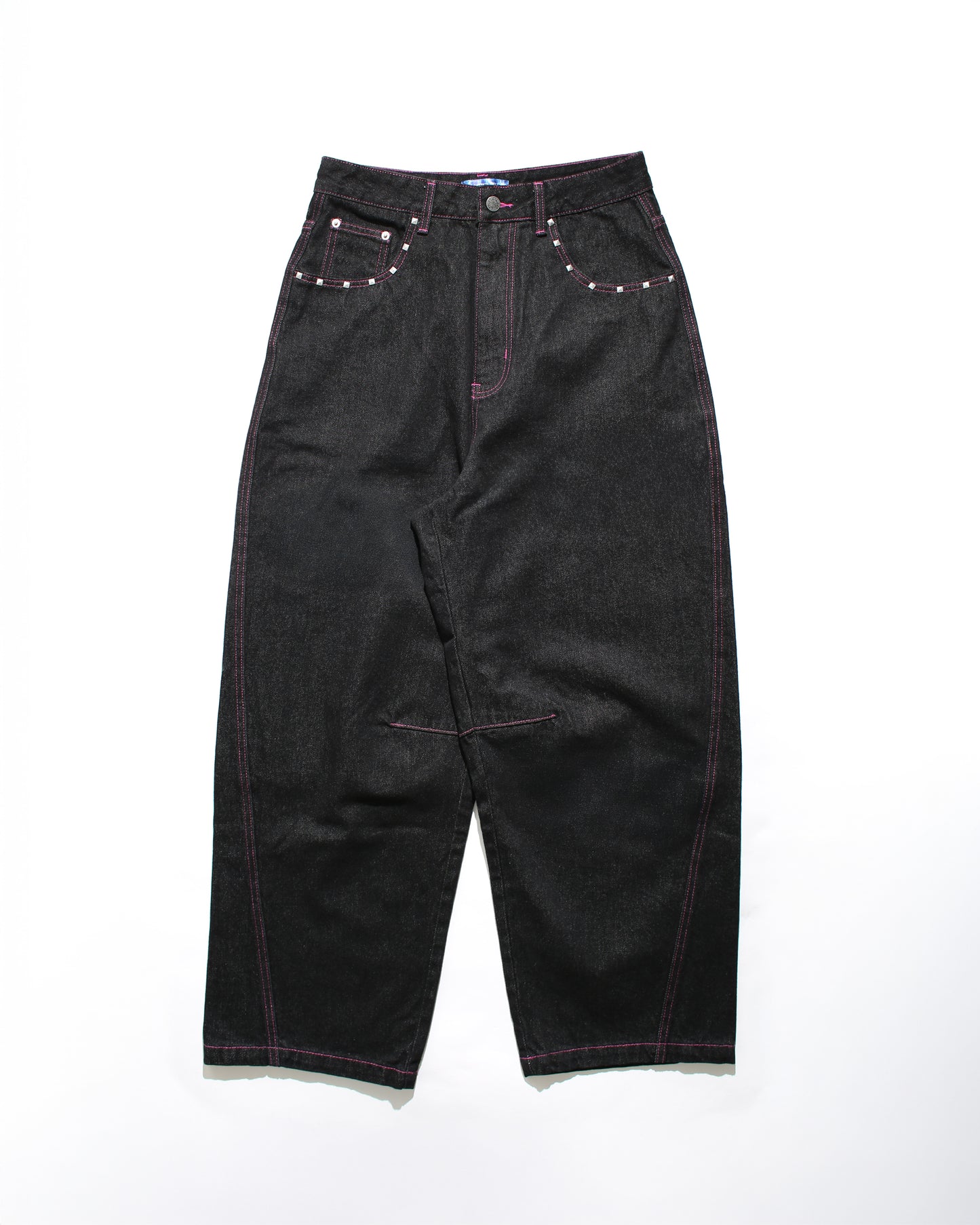 GIRL RIGID DENIM – BLACK × PINK