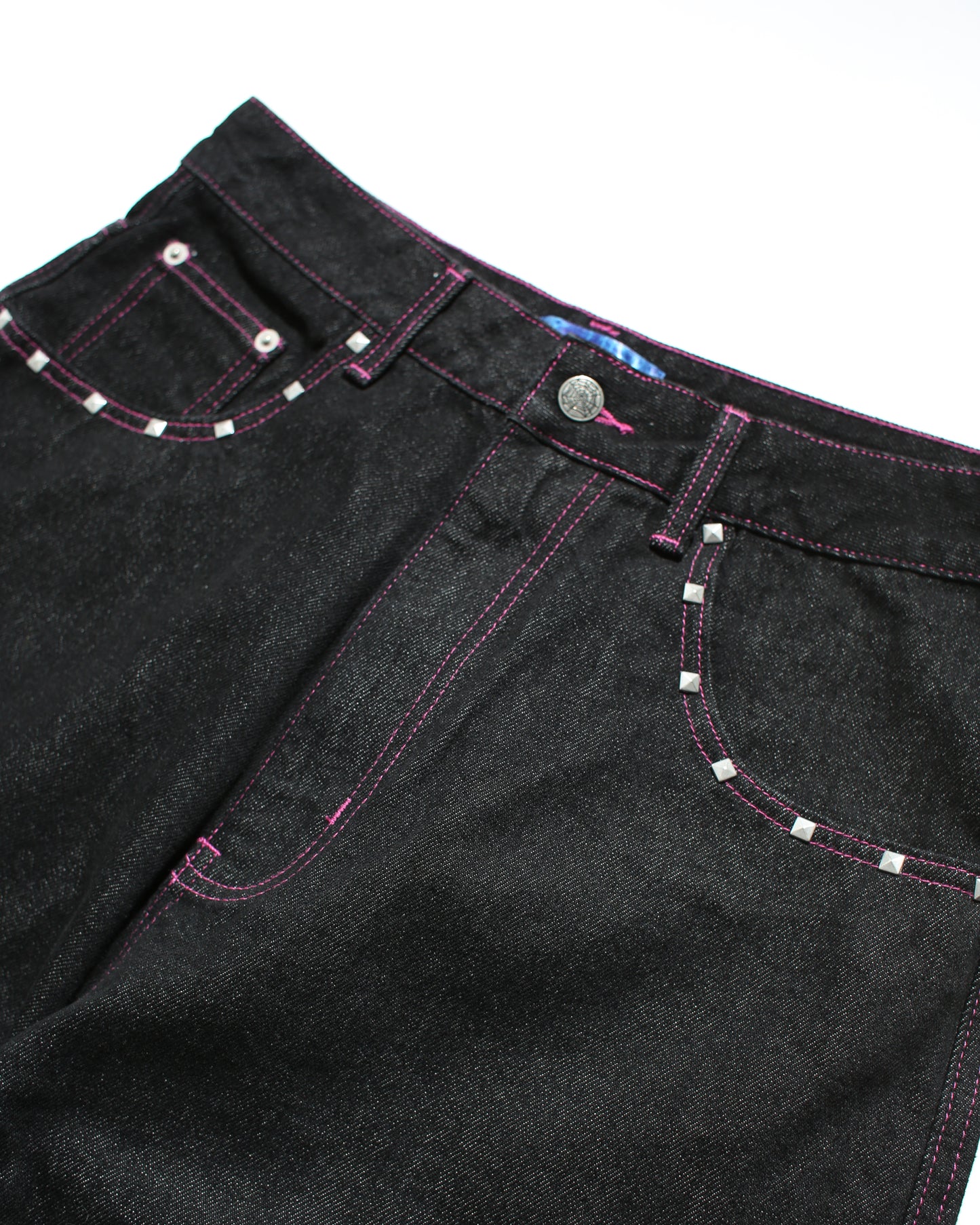 GIRL RIGID DENIM – BLACK × PINK