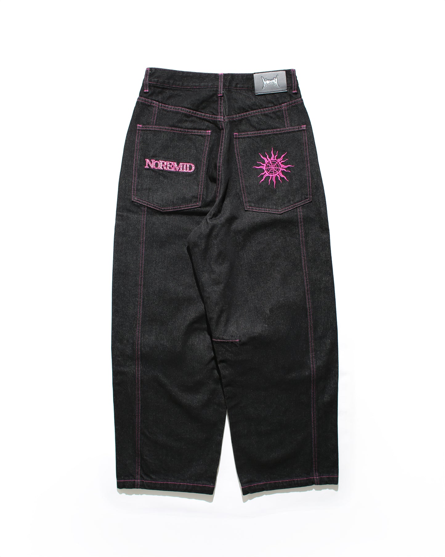 GIRL RIGID DENIM – BLACK × PINK