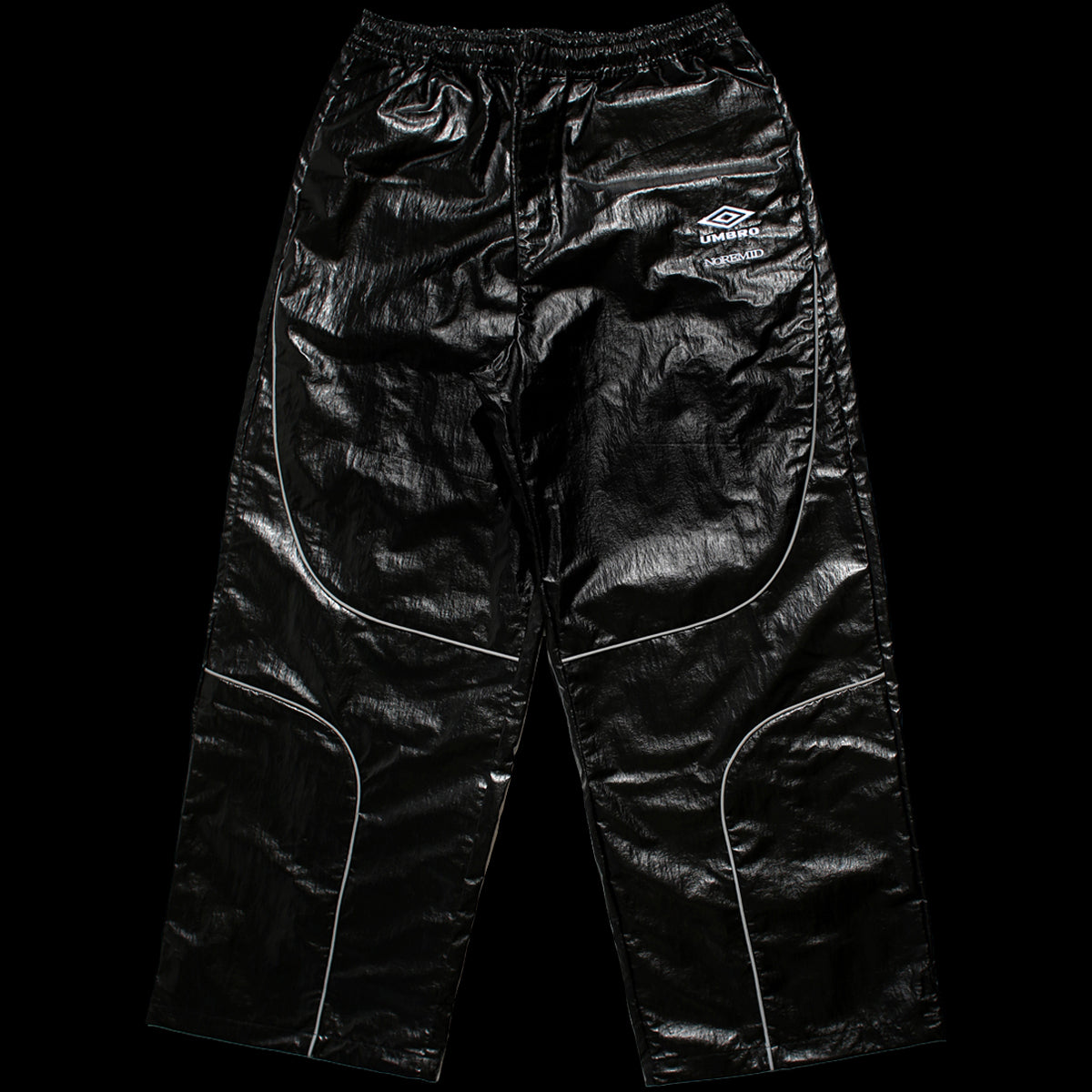 【NOREMID × UMBRO】 REFLECTIVE NYLON PANTS - BLACK