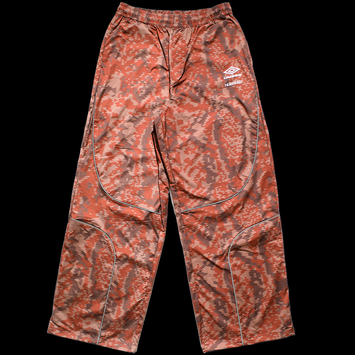 【NOREMID × UMBRO】 REFLECTIVE NYLON PANTS - BROWN