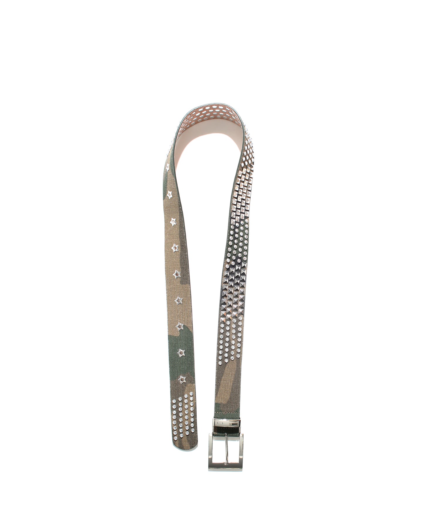STUDDED BELT - CAMO