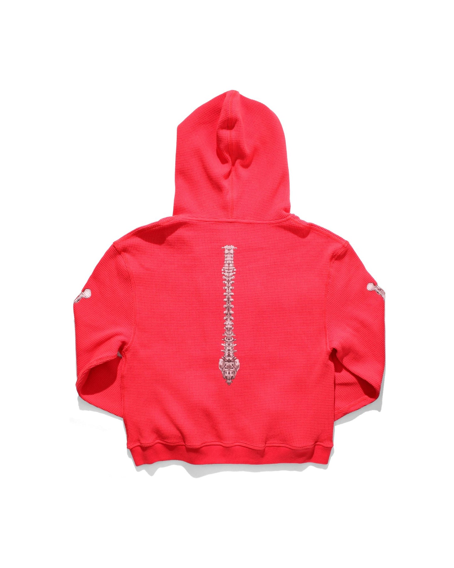 BONE THERMAL ZIP-UP HOODIE – RED