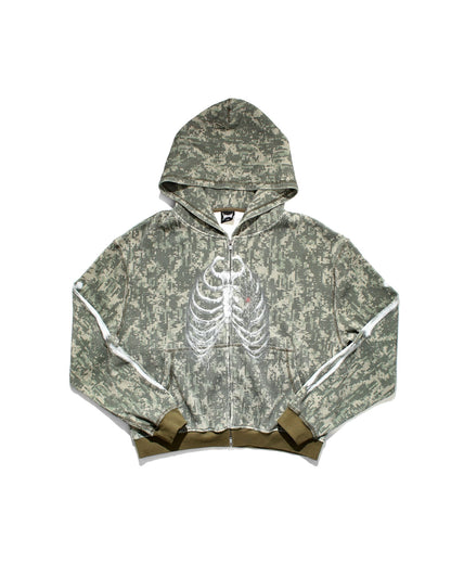BONE THERMAL ZIP-UP HOODIE – CAMO