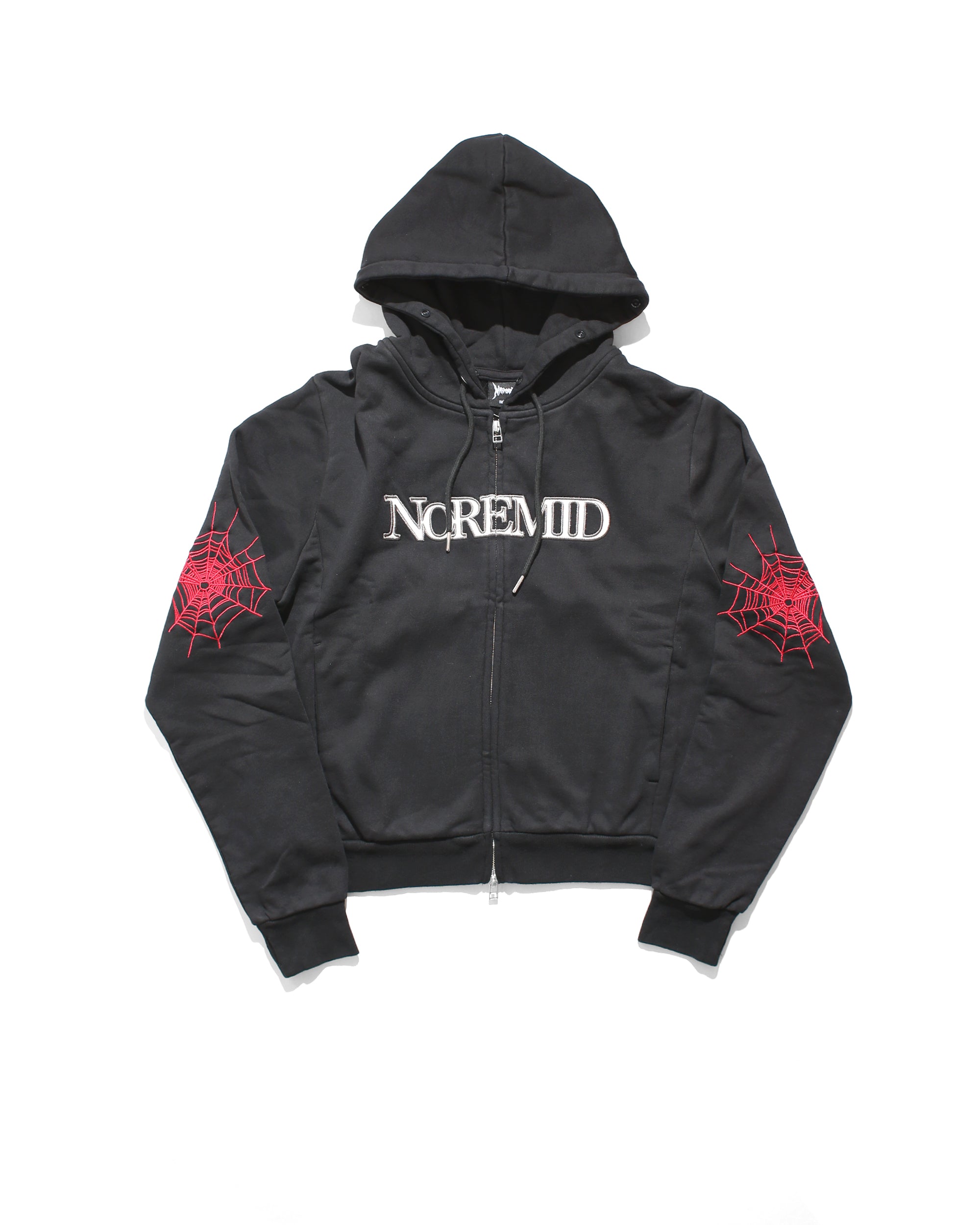 FUR ZIP HOODIE - BLACK – NOREMID