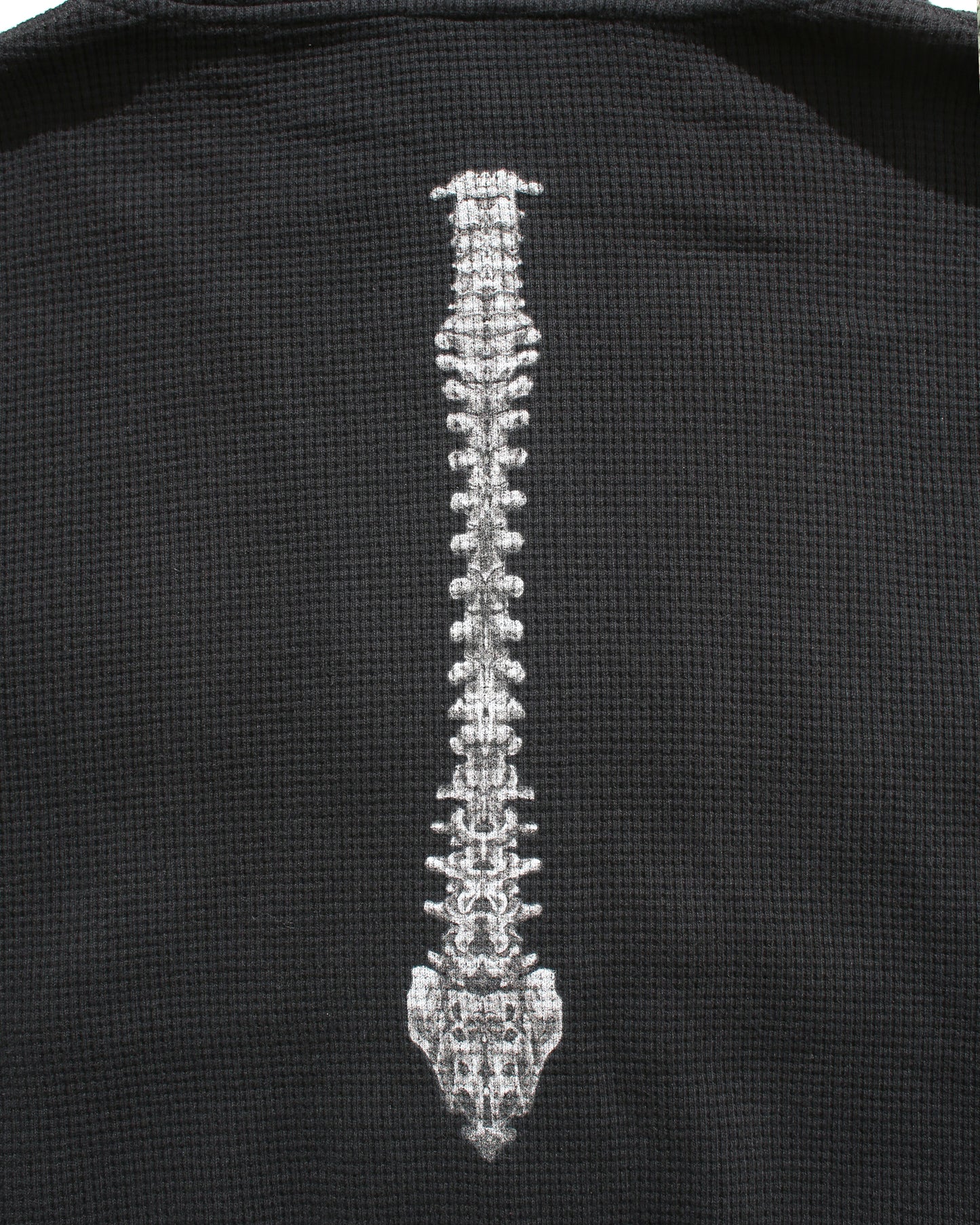 BONE THERMAL ZIP-UP HOODIE – BLACK