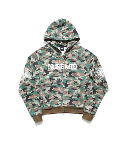 FUR ZIP HOODIE - CAMO