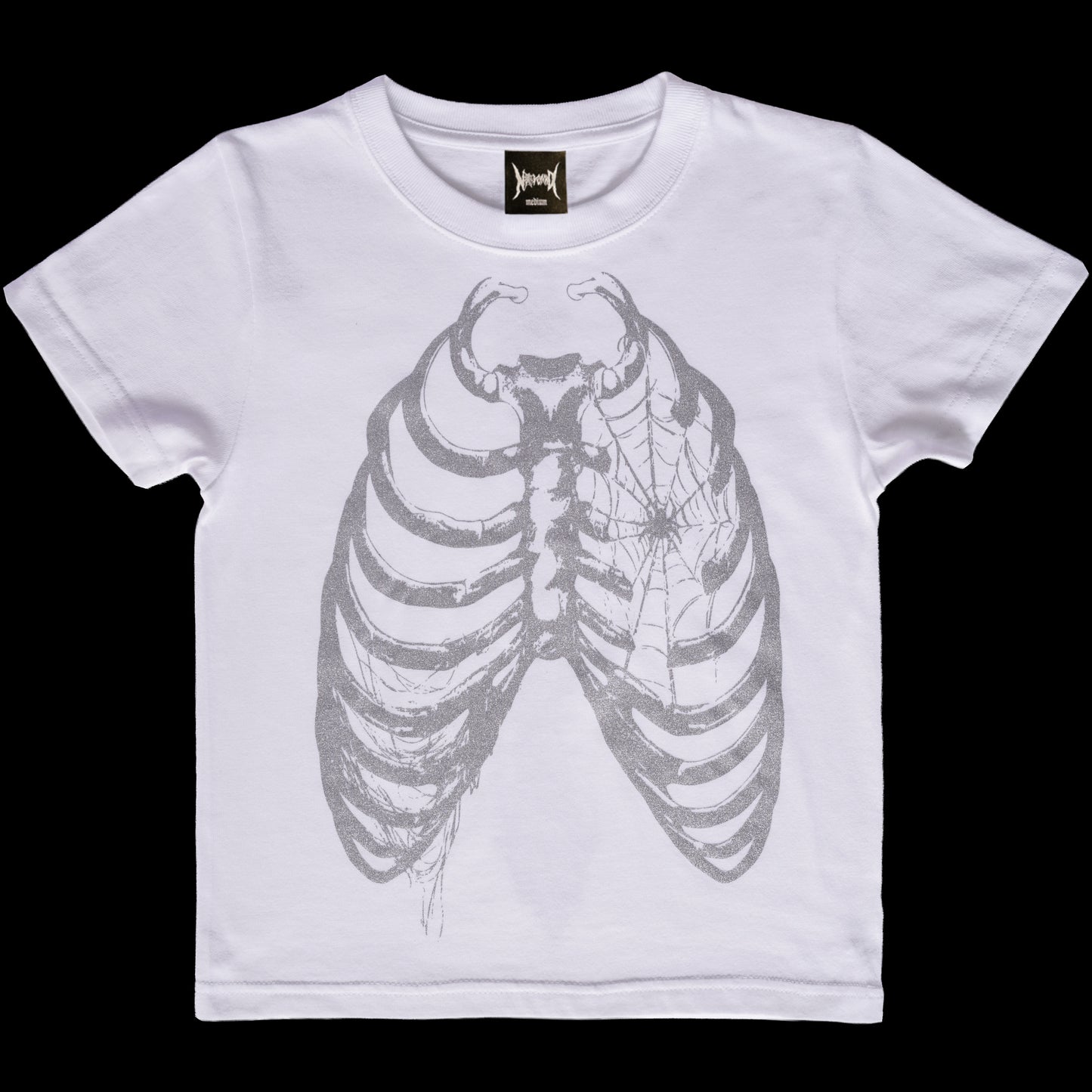 GLITTER BONE T – WHITE