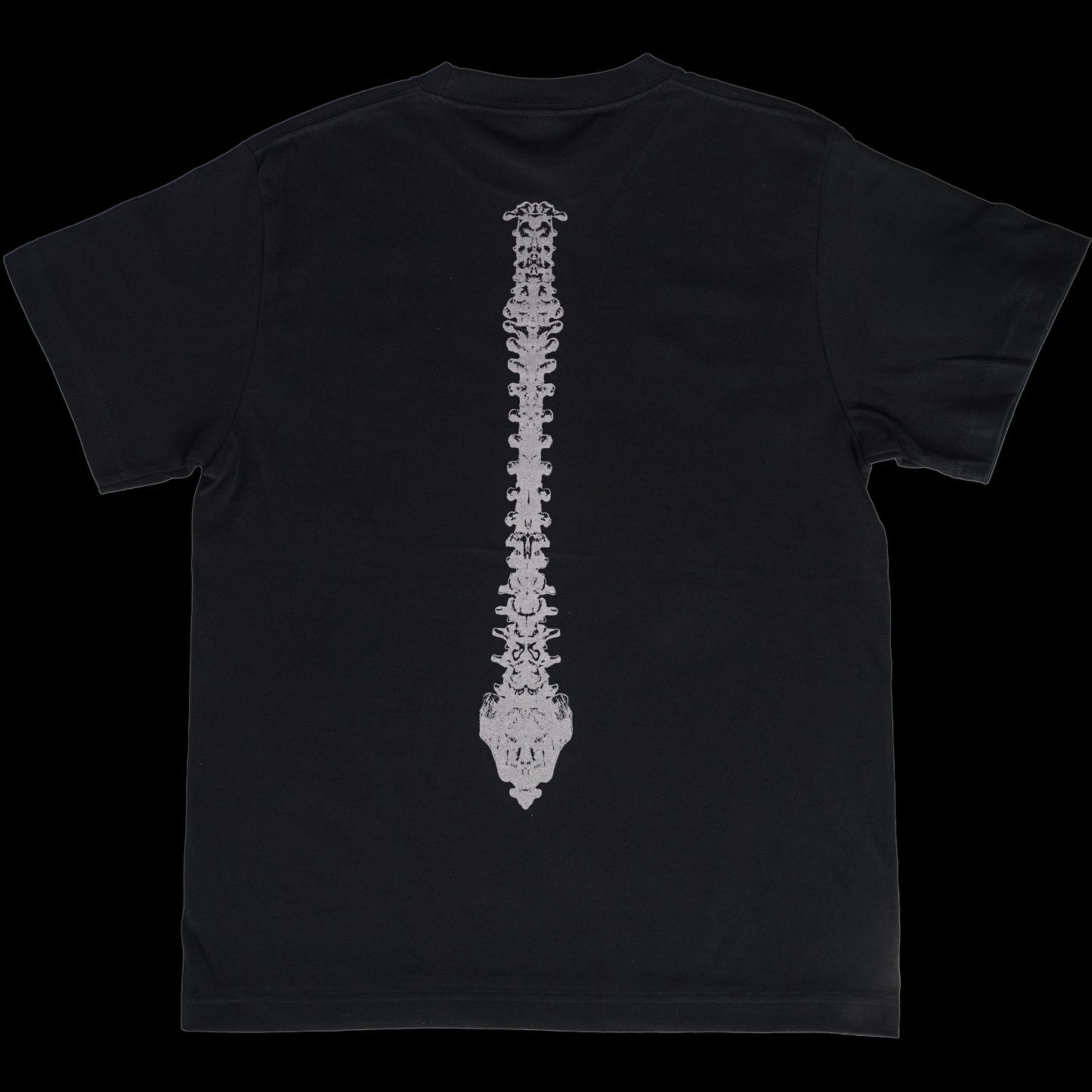 GLITTER BONE T – BLACK