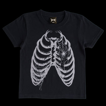 GLITTER BONE T – BLACK