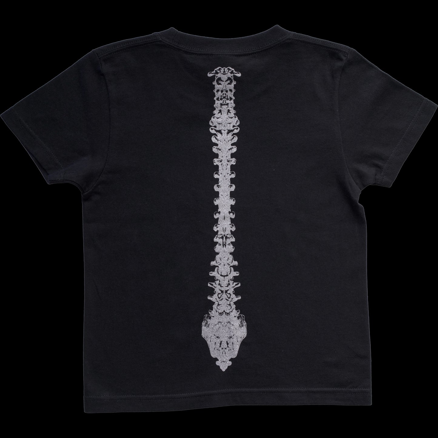 GLITTER BONE T – BLACK