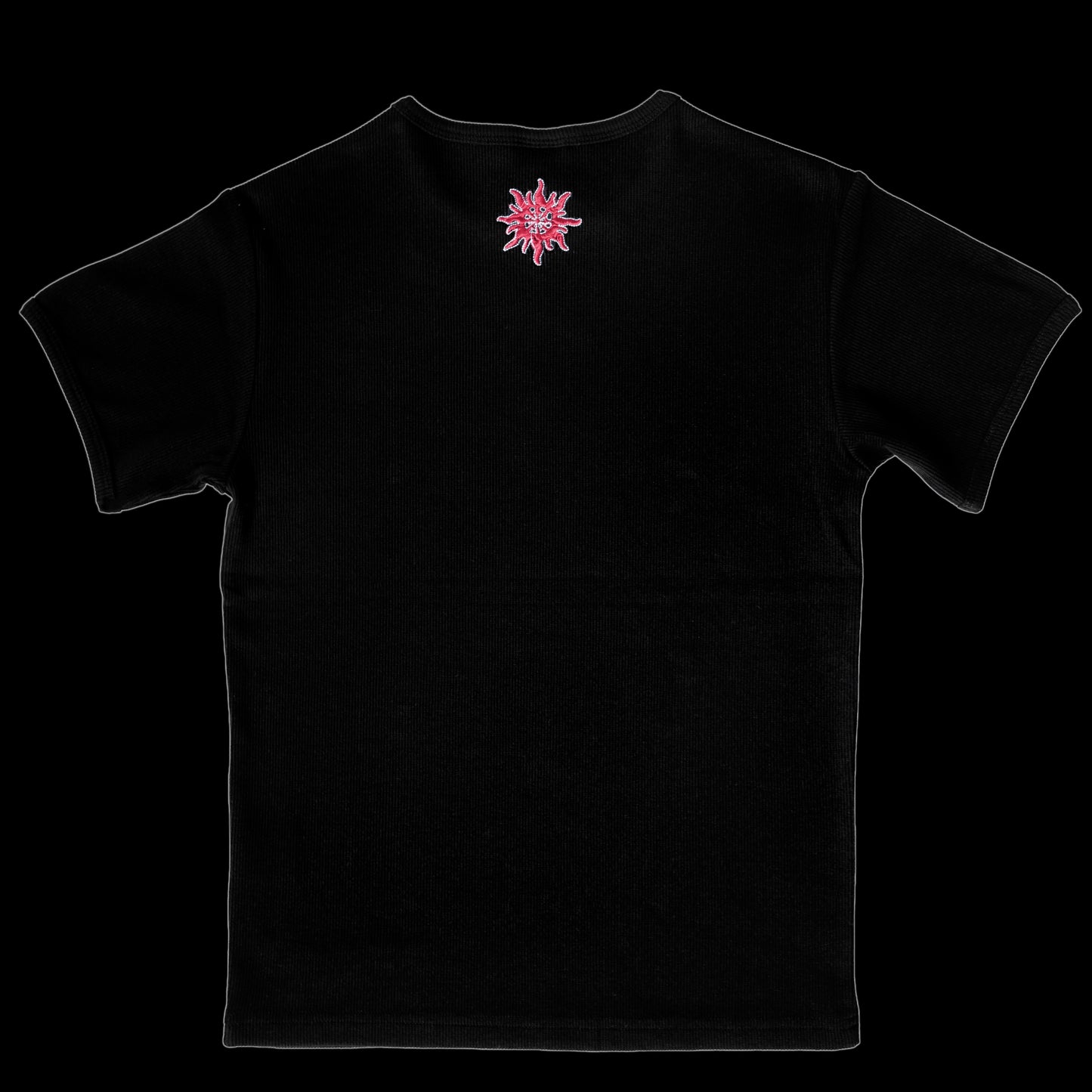 RIBBED SS T - BLACK