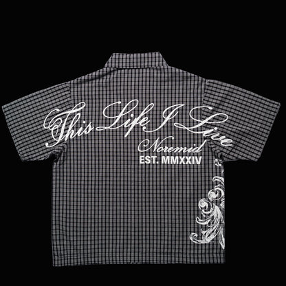 GINGHAM SHIRT - BLACK