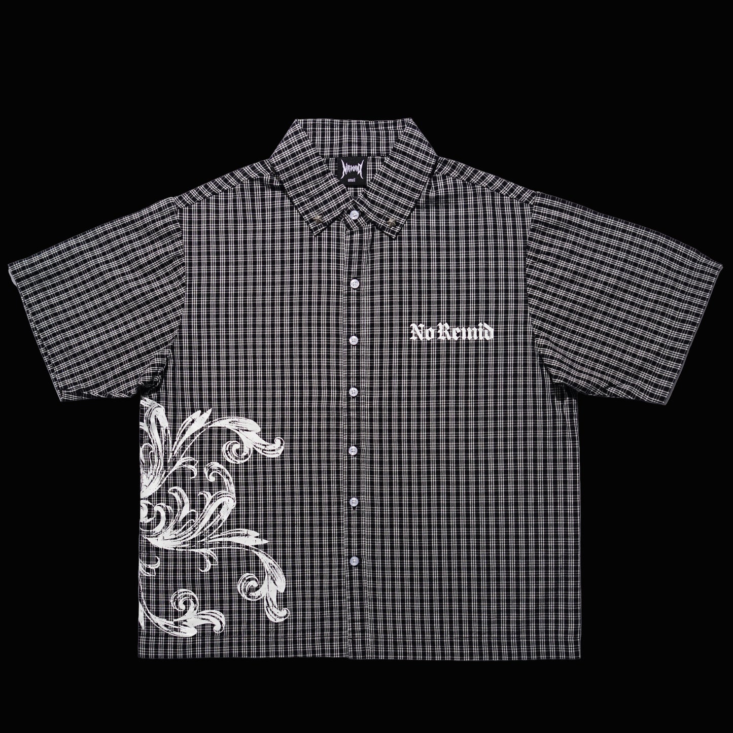 GINGHAM SHIRT - BLACK