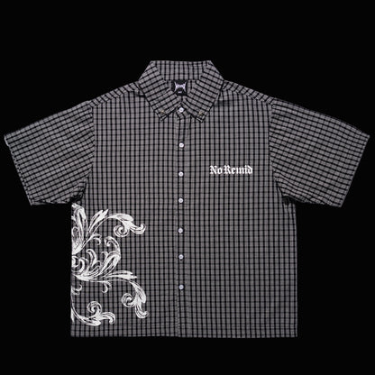 GINGHAM SHIRT - BLACK