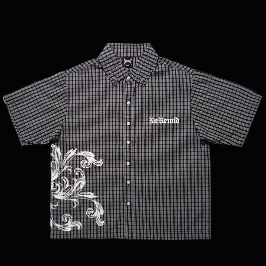 GINGHAM SHIRT - BLACK