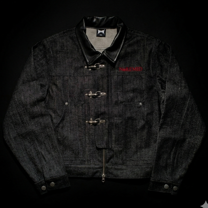 RIGID FIREMAN DENIM JACKET - BLACK