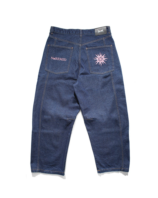 RIGID DENIM – NAVY/PINK