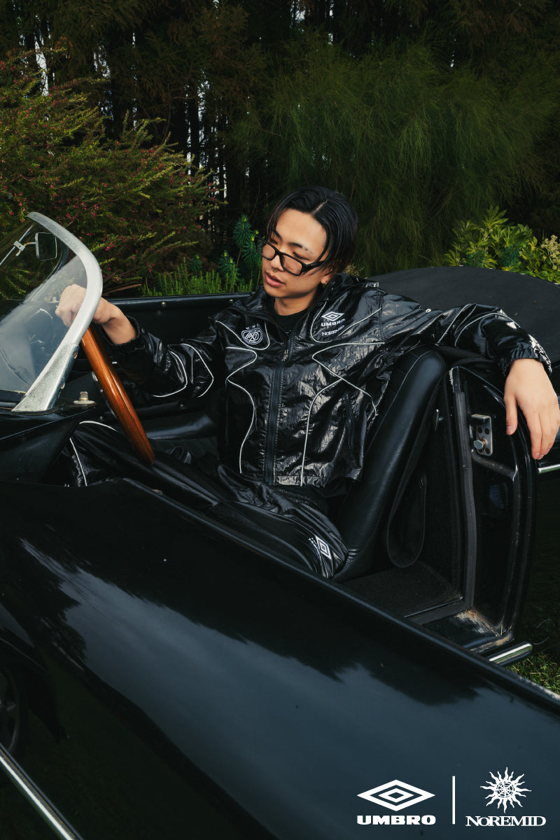 【NOREMID × UMBRO】 REFLECTIVE NYLON JACKET - BLACK