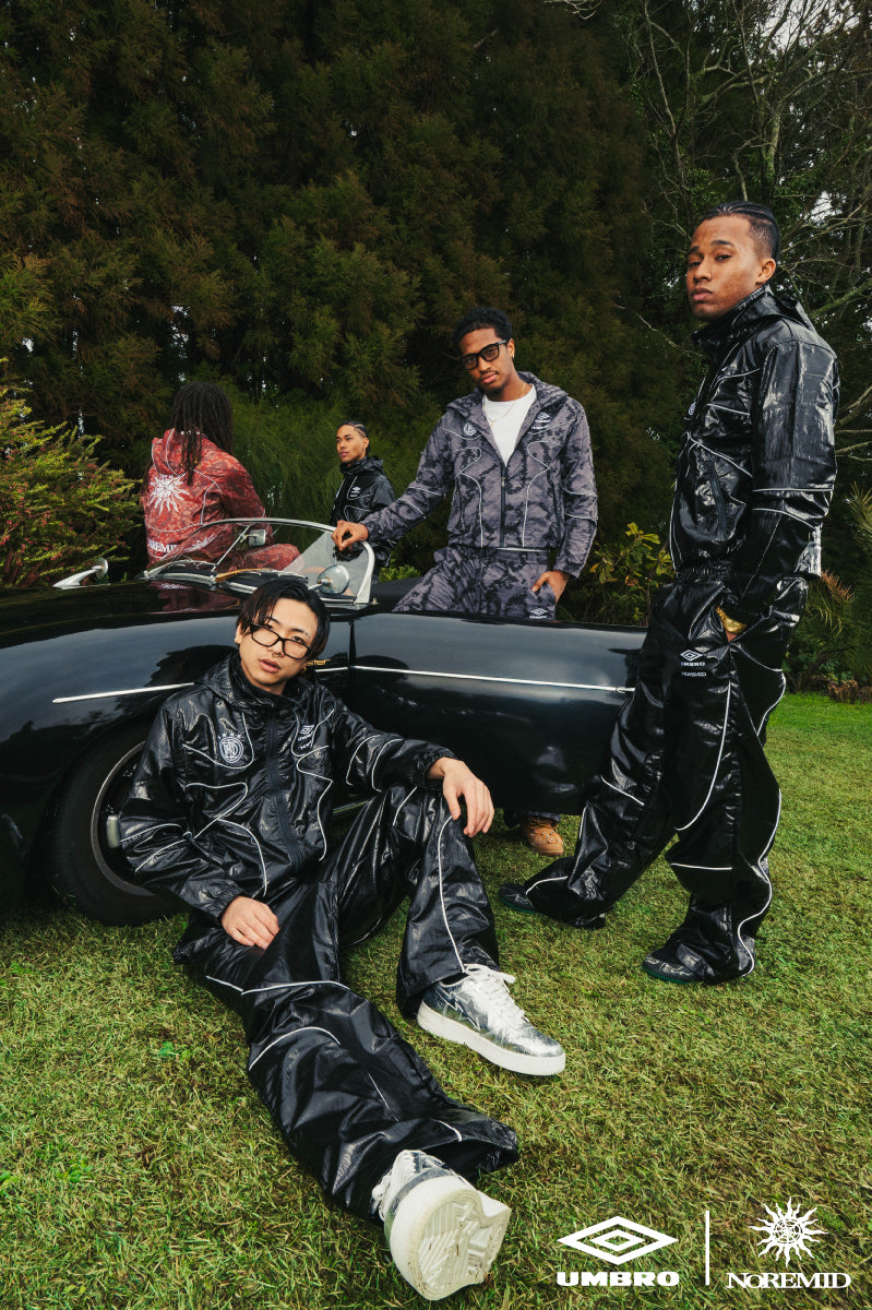 【NOREMID × UMBRO】 REFLECTIVE NYLON JACKET - BLACK