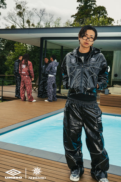 【NOREMID × UMBRO】 REFLECTIVE NYLON JACKET - BLACK