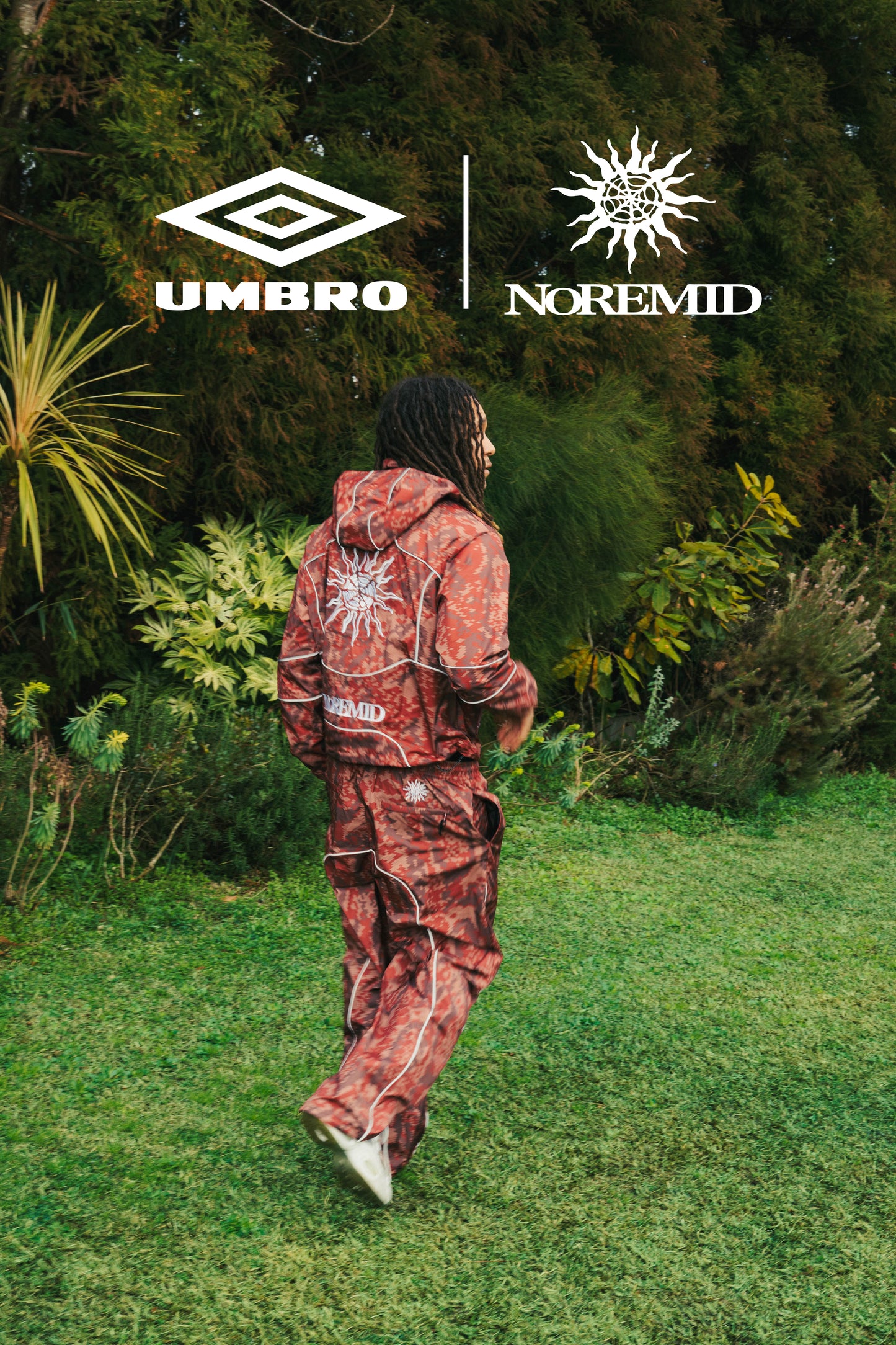 【NOREMID × UMBRO】 REFLECTIVE NYLON PANTS - BROWN