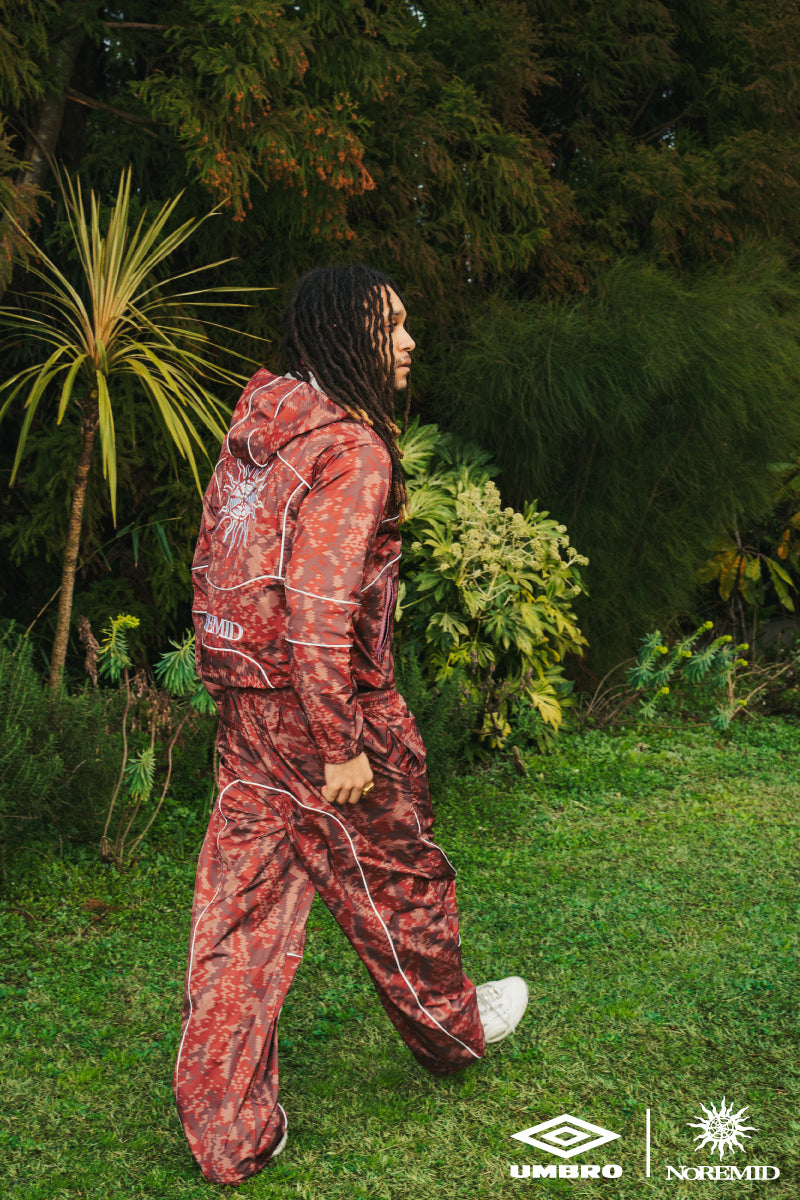 【NOREMID × UMBRO】 REFLECTIVE NYLON JACKET - BROWN