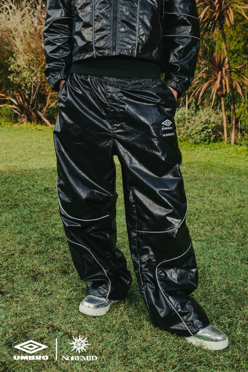 【NOREMID × UMBRO】 REFLECTIVE NYLON PANTS - BLACK