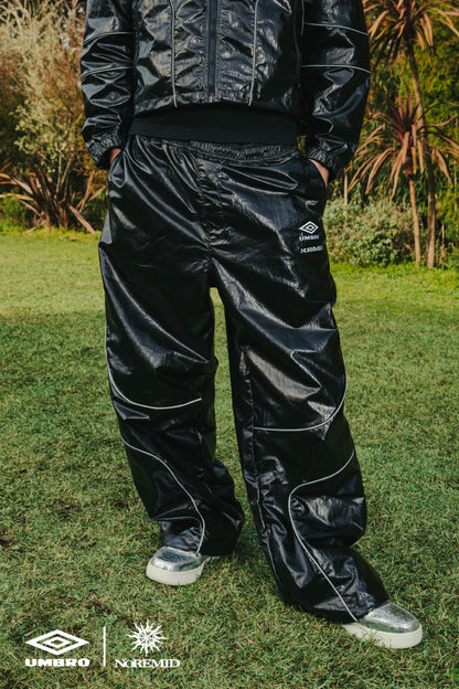 【NOREMID × UMBRO】 REFLECTIVE NYLON PANTS - BLACK
