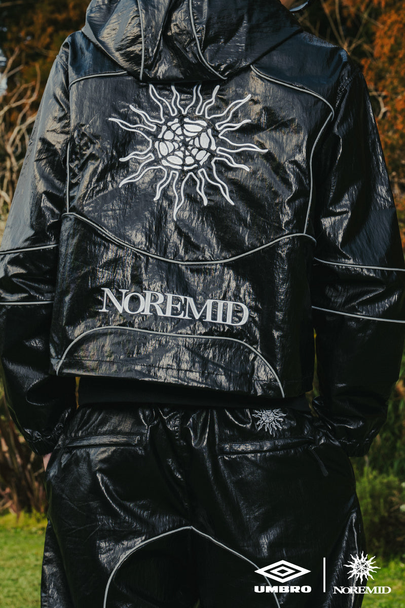 【NOREMID × UMBRO】 REFLECTIVE NYLON JACKET - BLACK