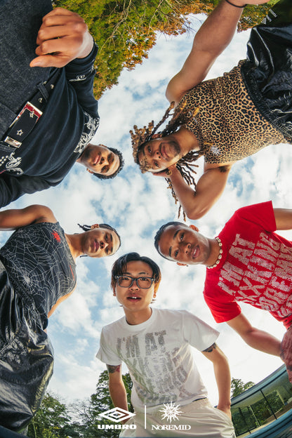 【NOREMID × UMBRO】 REFLECTIVE NYLON PANTS - BLACK