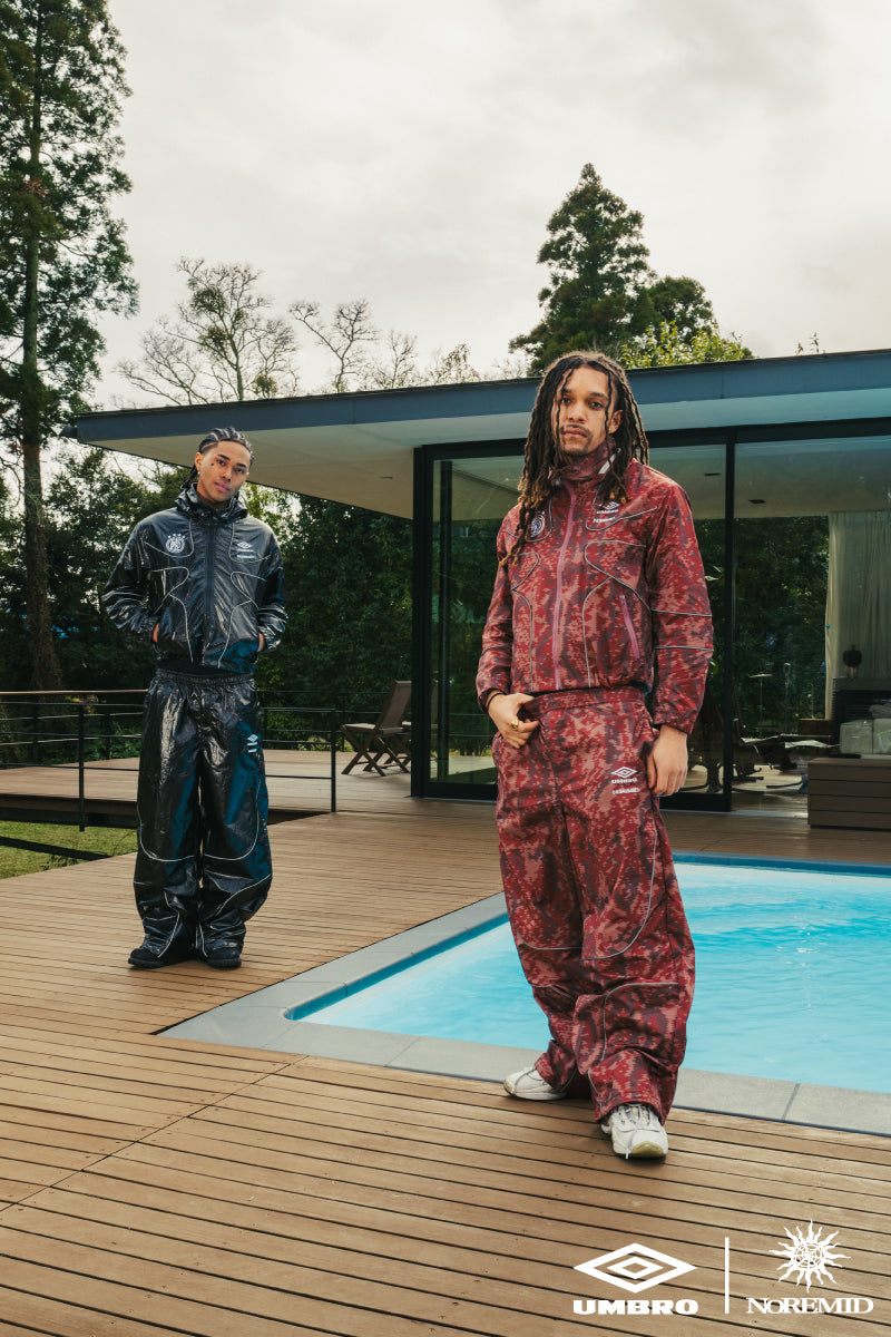 【NOREMID × UMBRO】 REFLECTIVE NYLON PANTS - BROWN