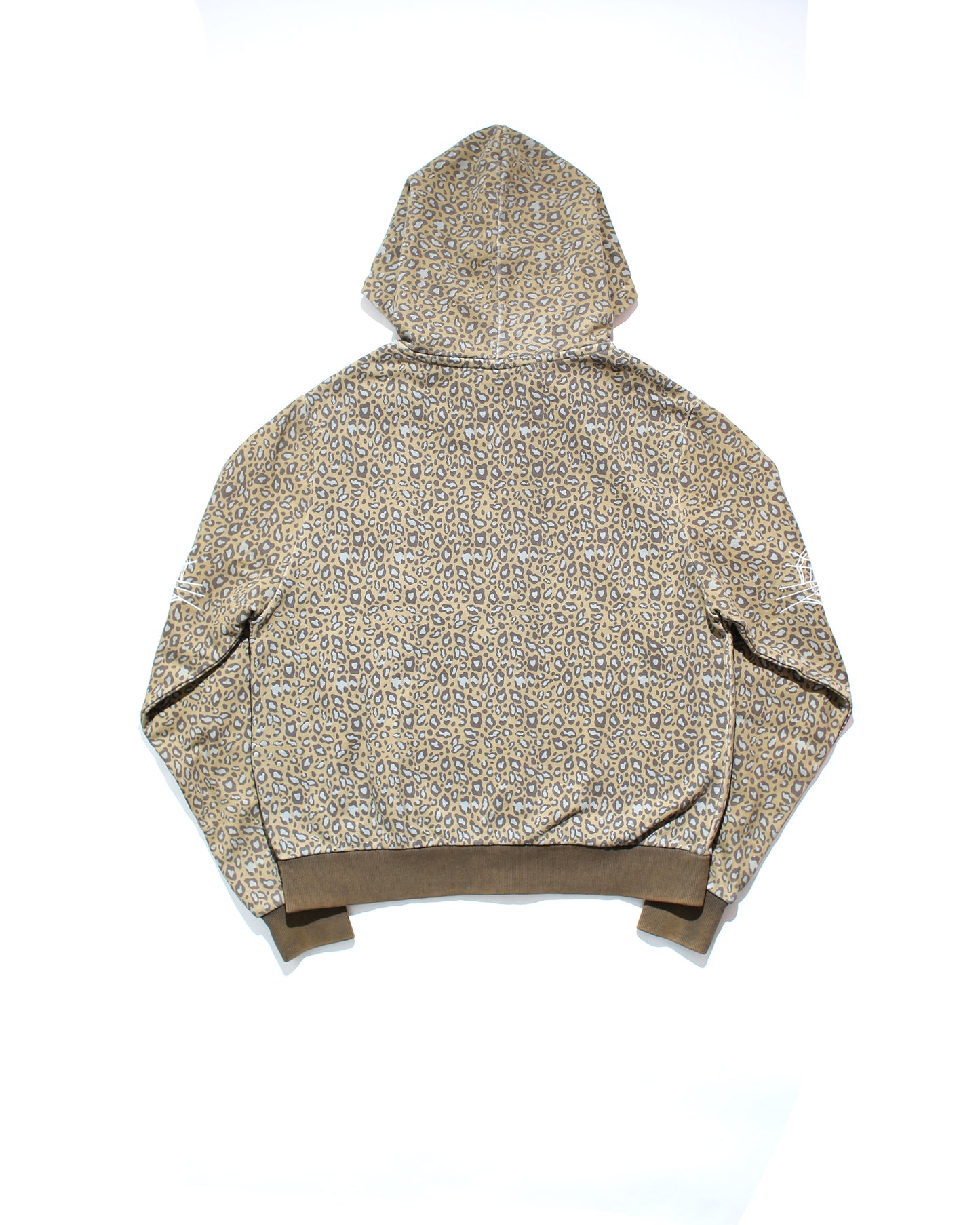 FUR ZIP HOODIE - LEOPARD