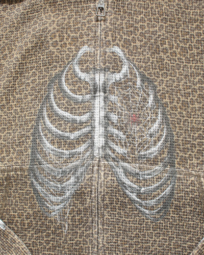 BONE THERMAL ZIP-UP HOODIE – LEOPARD
