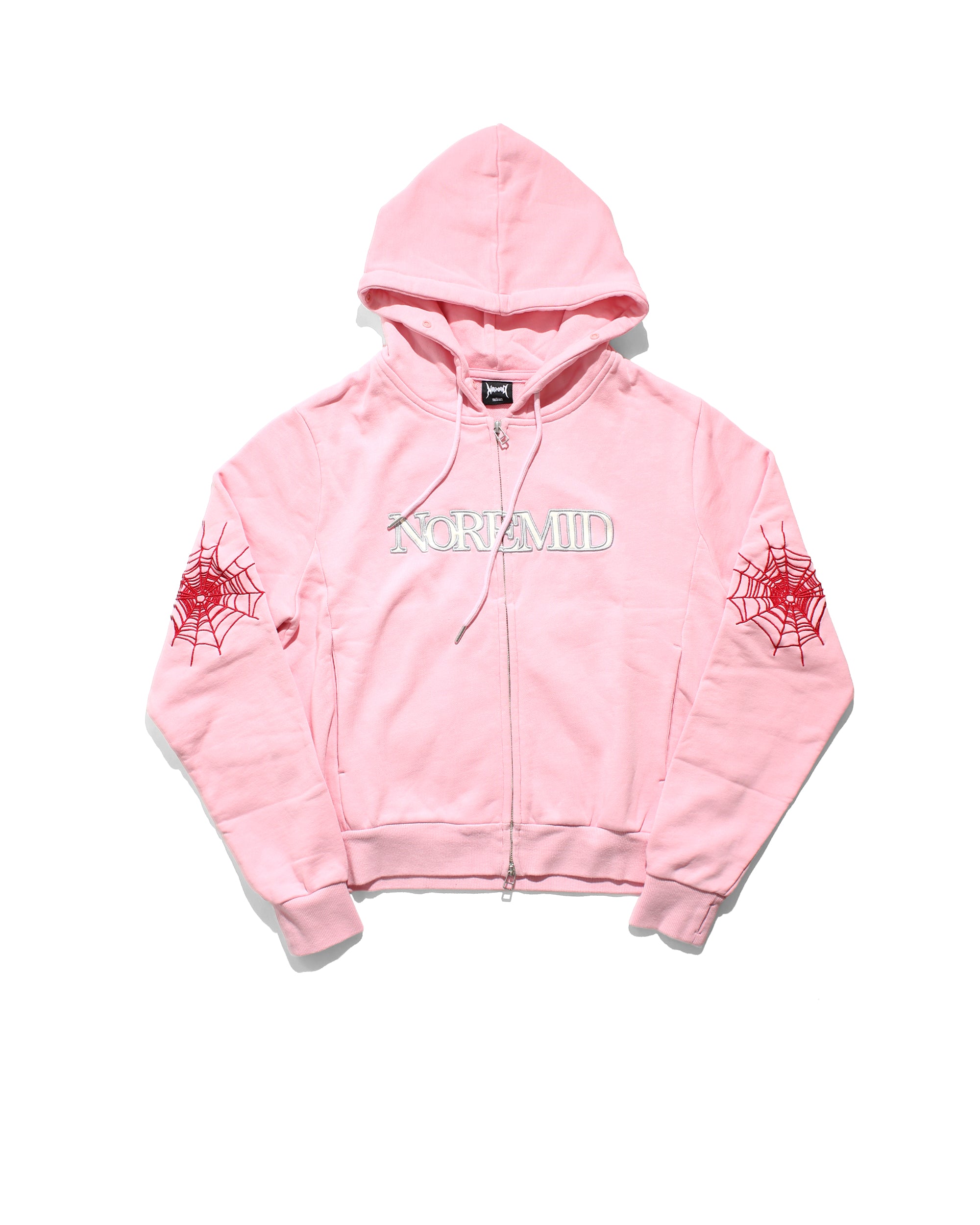 NOREMID ピンク フード付きパーカー FUR ZIP HOODIE - PINK – NOREMID