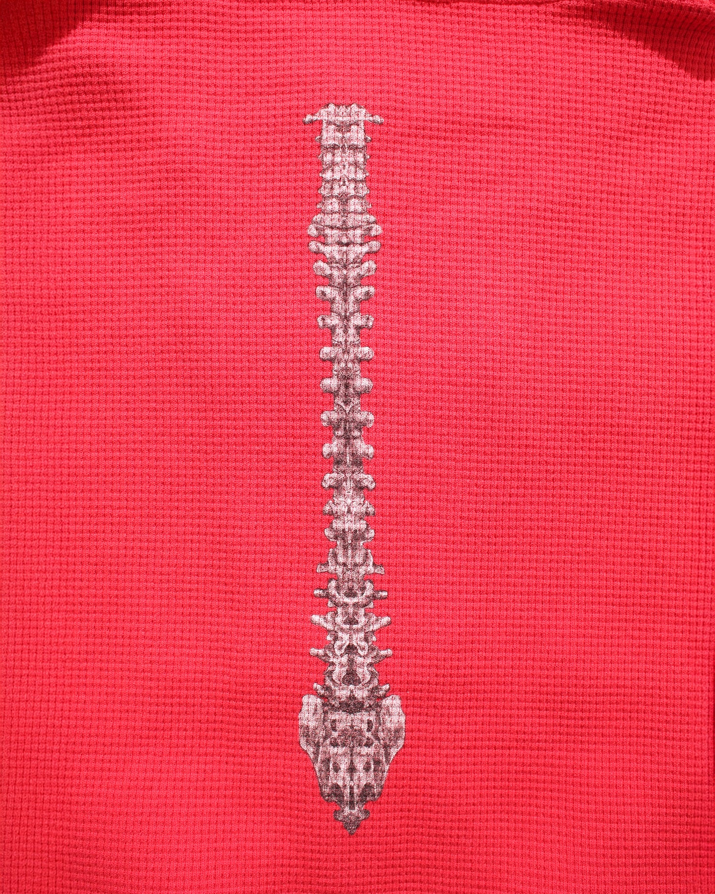 BONE THERMAL ZIP-UP HOODIE – RED