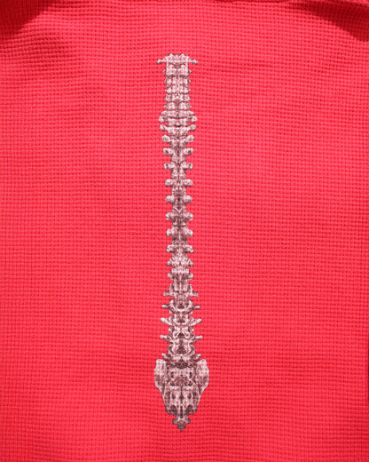 BONE THERMAL ZIP-UP HOODIE – RED