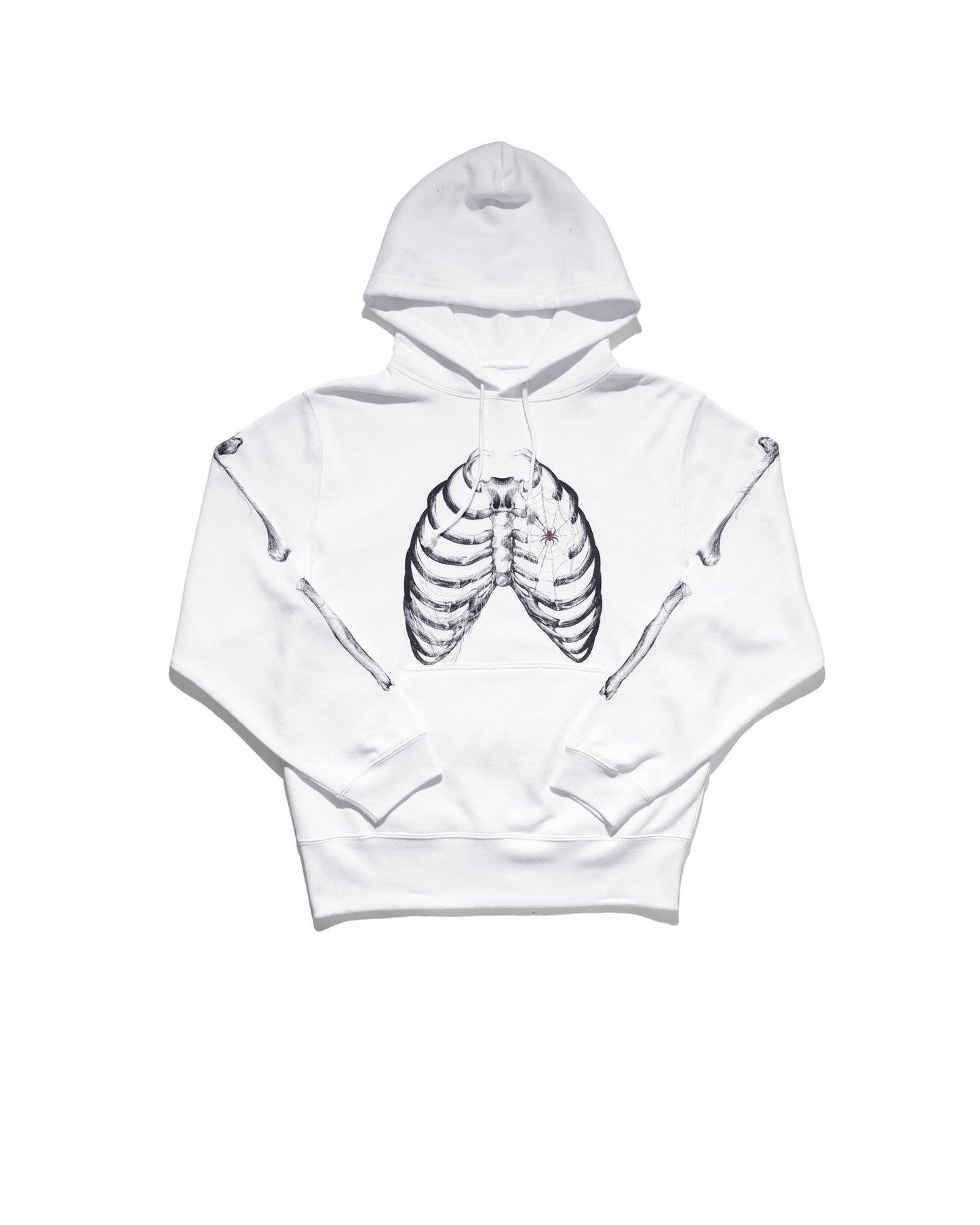 BONE PULLOVER HOODIE – WHITE