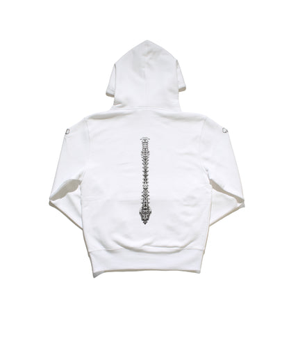 BONE PULLOVER HOODIE – WHITE
