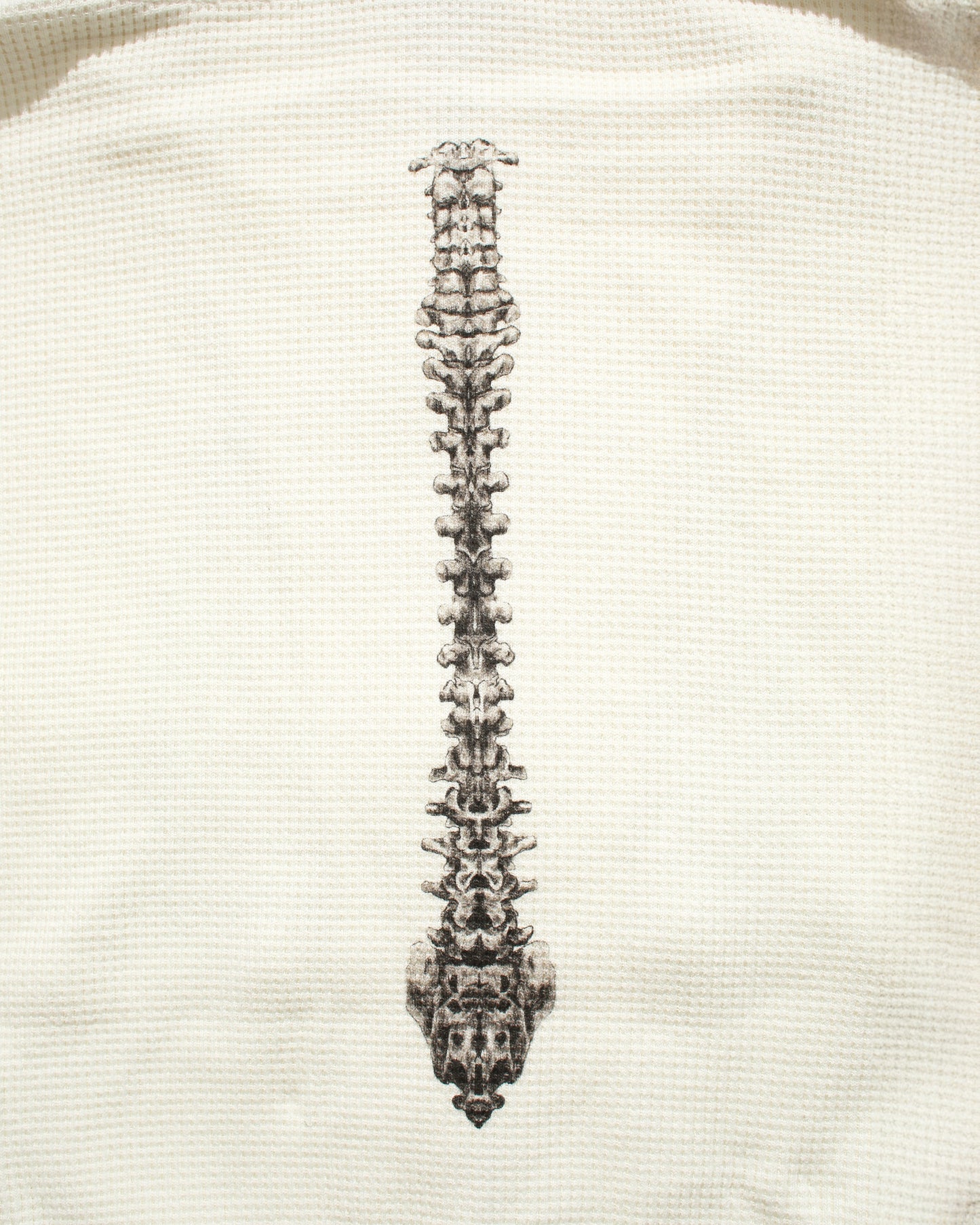 BONE THERMAL ZIP-UP HOODIE – WHITE