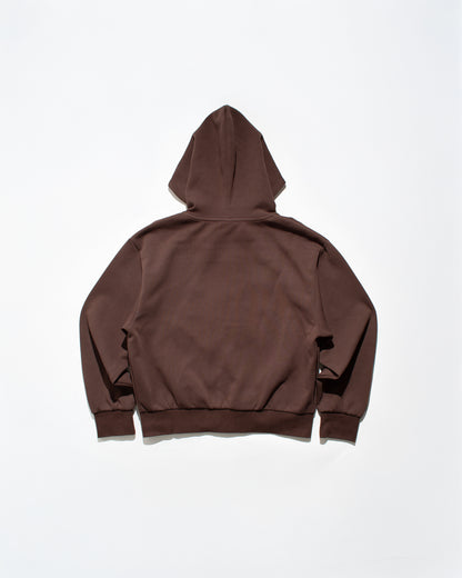 【予約商品】ZIP HOODIE - BROWN